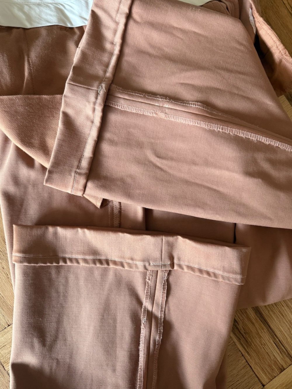 NWT REISS Stretch-Wool Luna Flair Trousers - Rose - Picture 11 of 14